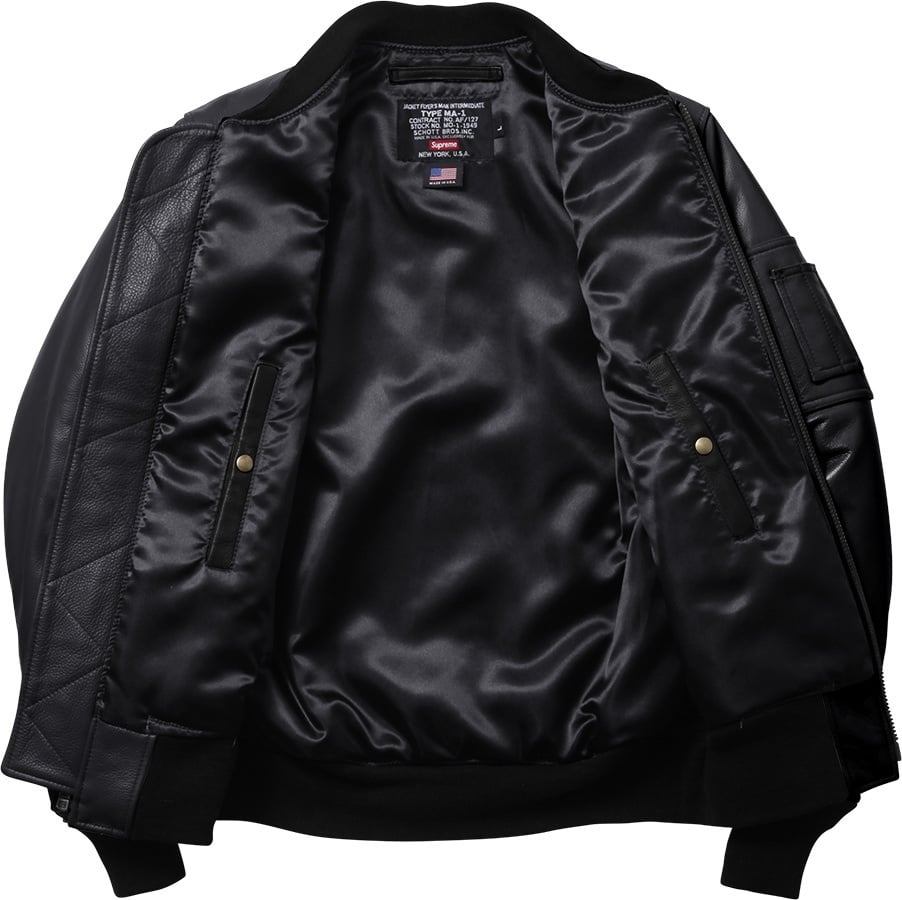 Supreme/Schott® Leather MA-1 view 6